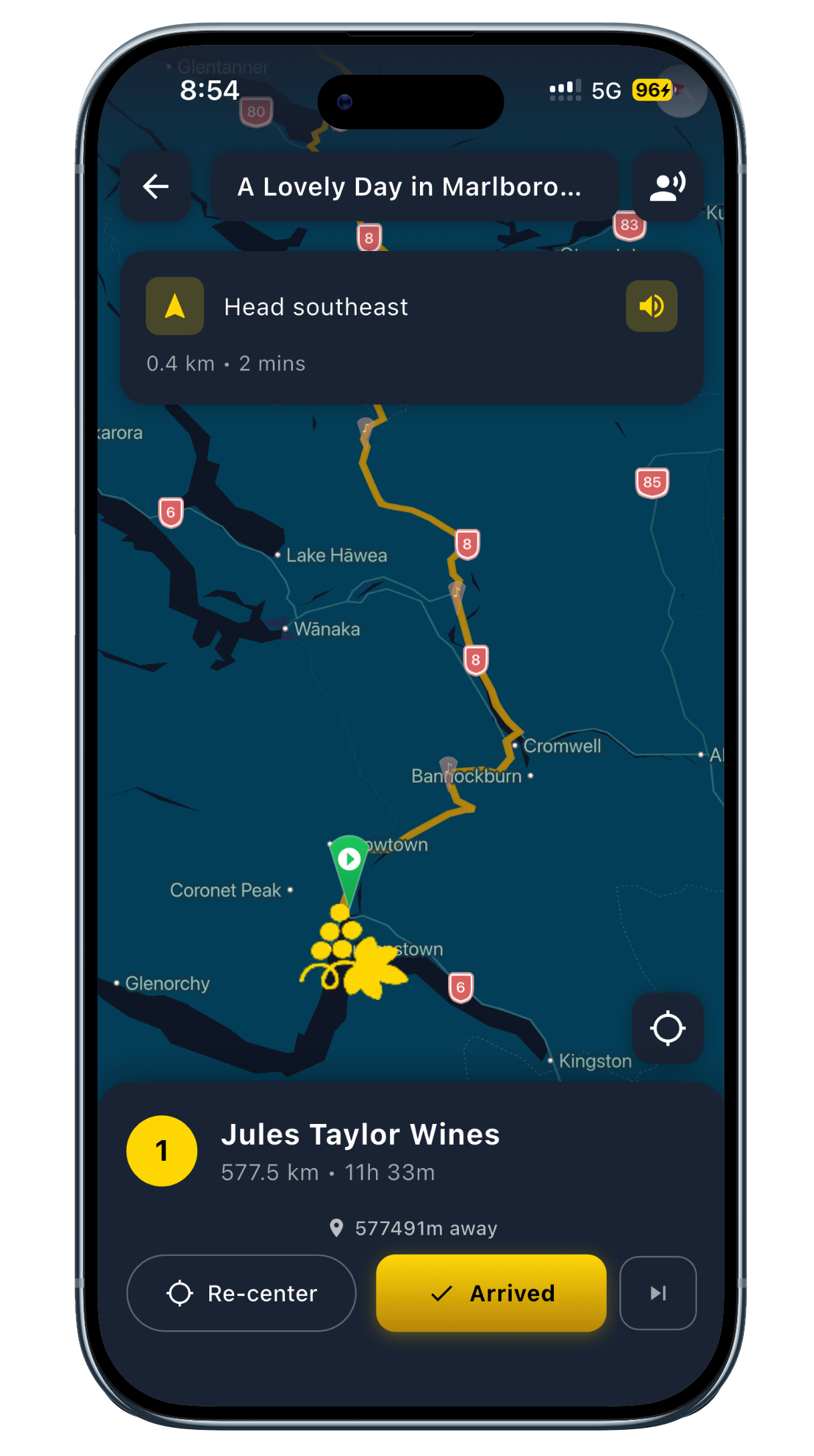 Wine Trails app — a self-guided tour in Marlborough